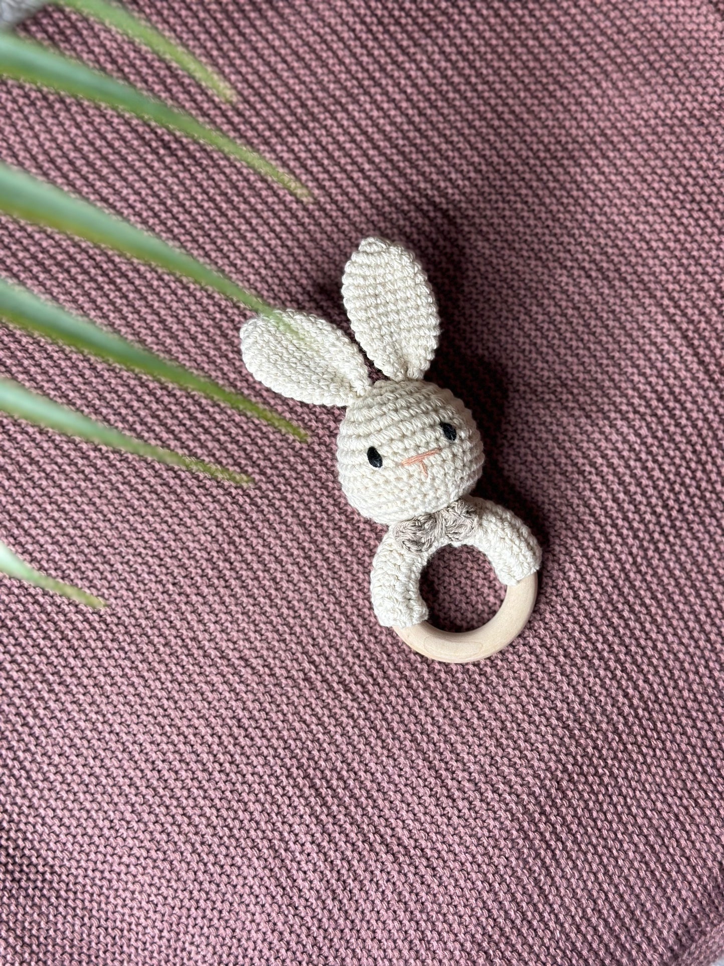 Crocheted Bunny Rattle