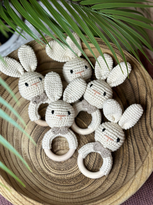 Crocheted Bunny Rattle