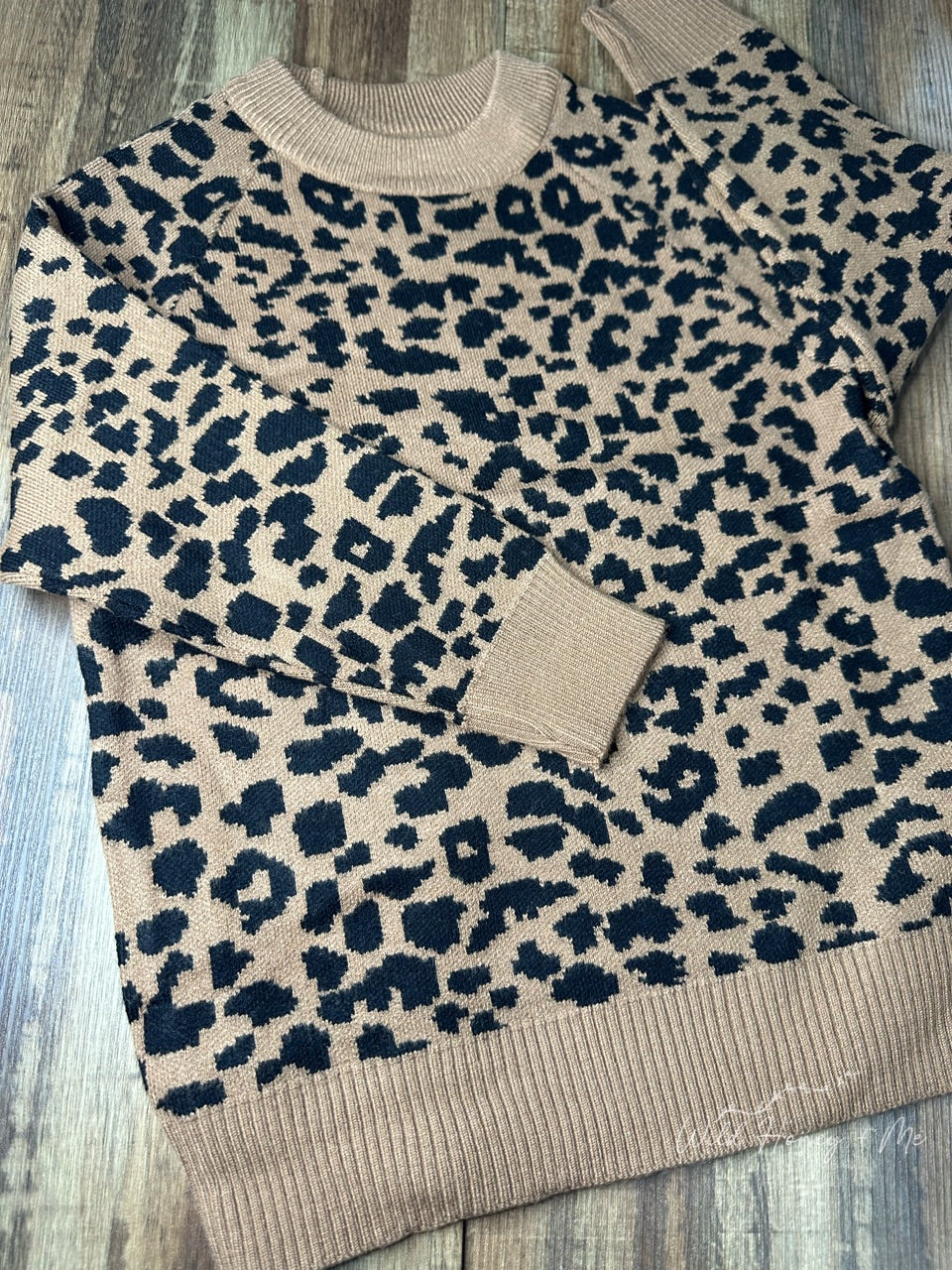 Animal Print Girls Sweater