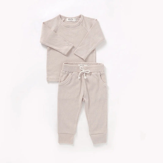 Ribbed Knit Lounge Set