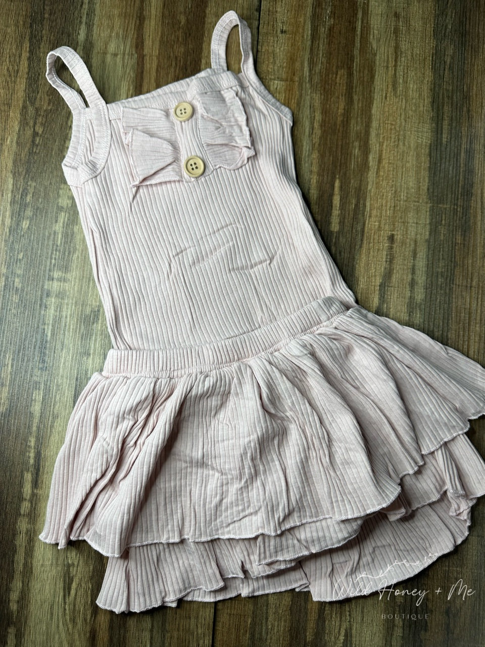 Blush Onesie + Bloomer Skirt Set