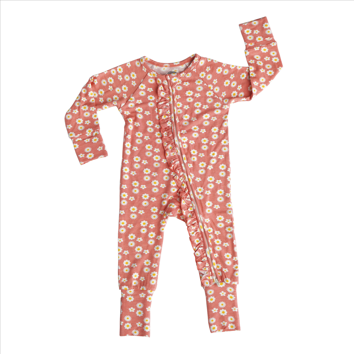 Rose Daisy Bamboo Convertible Footie Pajamas