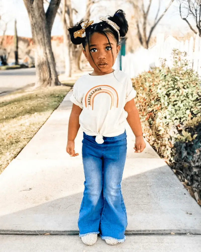 Dark Washed Denim Bell Bottoms